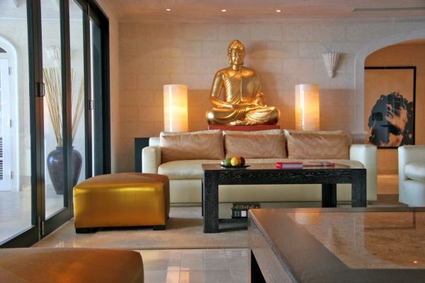 decoración interior de estilo zen para hogar