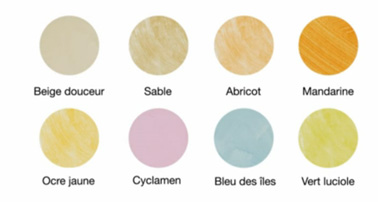 13 colores pastel para la pintura de efecto borrado Transparence de Maison Déco disponible en Leroy Merlin